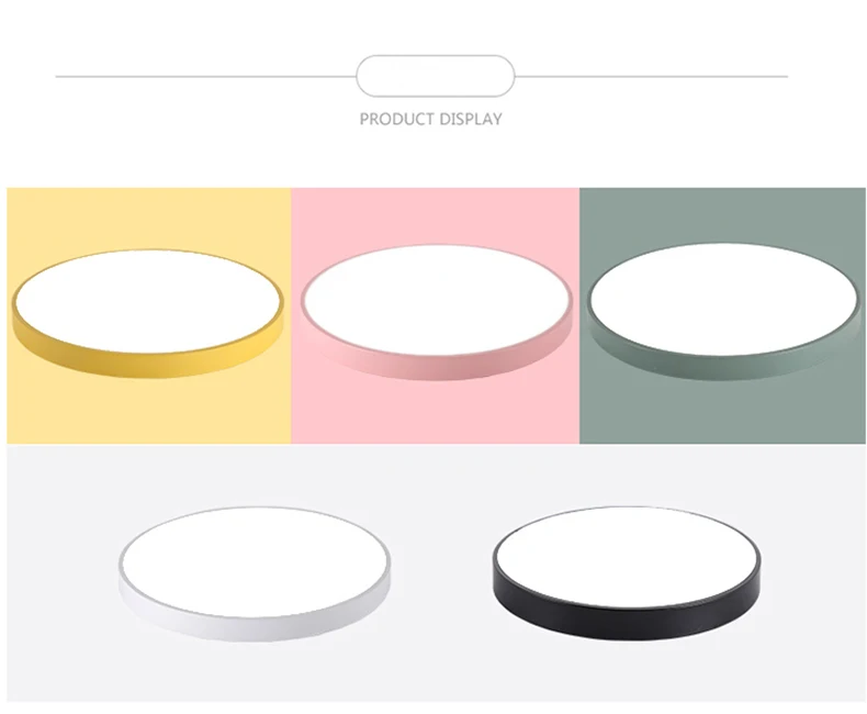 Ультра-тонкий практические светодиодный Потолочные светильники Железный квадратный круглые потолочные светильники для Освещение в помещении