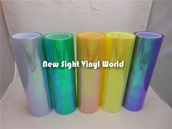 

13 Rolls/Lot Neo Chameleon Headlight Tint Film Legal Taillight Rainbow Lamp Film Vinyl Wrap Size: 0.3m*8m/Roll