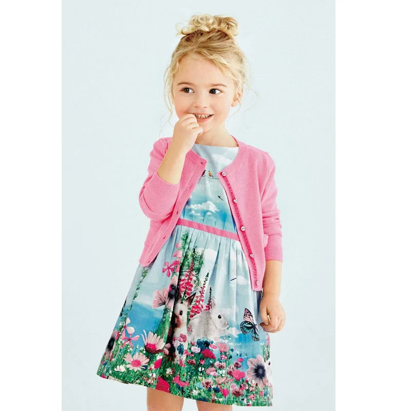 Robe Demoiselle d'Honneur Fille модные платья для девочек с рисунком весеннее платье малышей