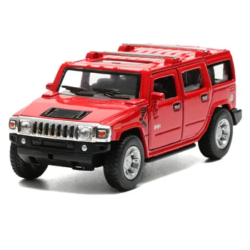 

1:40 Alloy H2 SUV Car Toy Pull Back Openable Doors Simulation Cars Model Vehicle Hot Toys