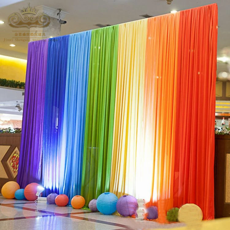Free Shipping!Pretty Colorful Ice Silk Fabric Wedding