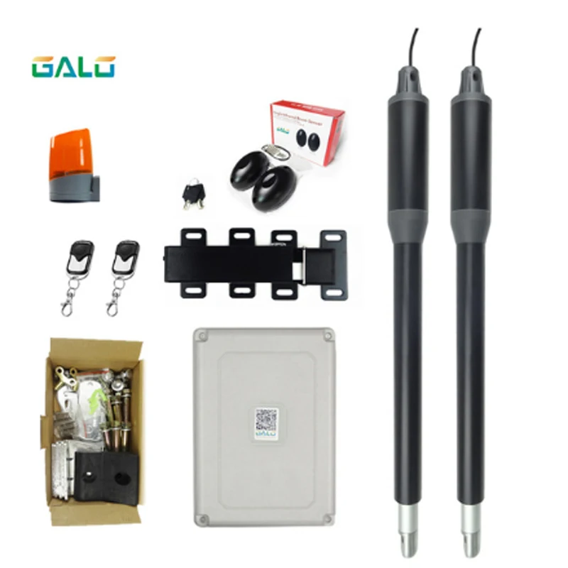 

Aluminum Automatic Swing Gate DOOR Opener Operator kits with 24VDC OUTDOOR WATERPROOF Electric Lock drop bolt