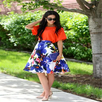 

Vintage Fashion New Women Retro Floral Print High Waisted Pleated A-Line Mini Skirt Flower Short Sweet Clothing Wear Hot