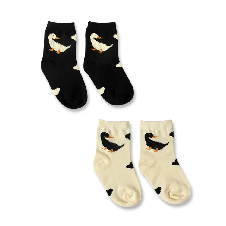2018 Cloud Duck Kids Animal Socks Cotton Novelty Children White Socks