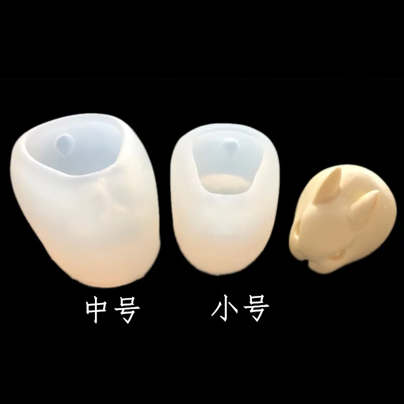 

3D stereo Small rabbit mousse chocolate ice cream cake Decorative Silicone Mould