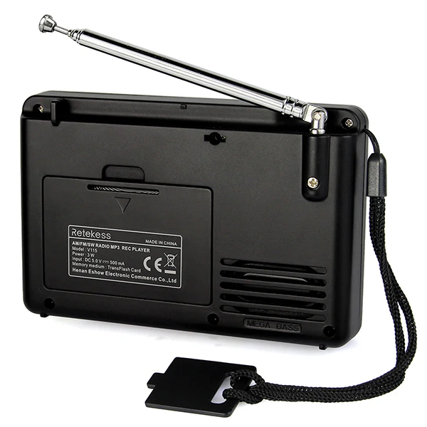 Retekess V115 радио FM/AM/SW мировой диапазон приемник MP3 плеер REC ...