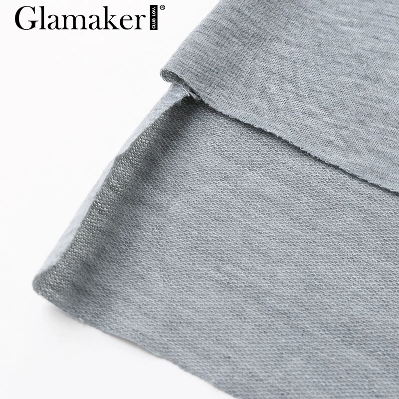 Женское трикотажное платье рубашка Glamaker черное повседневное мини большого