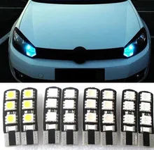 Car Styling 1pcs car T10 12V 5050 5W5 CAR/BOAT/ LED car lights license plate Auto Projector Lens Parking Interior led lamp