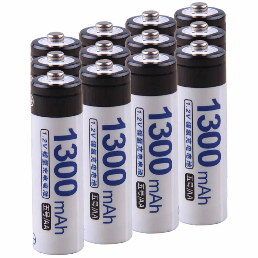 

Lowest price 12 piece AA battery 1.2v batteries rechargeable 1300mAh nimh battery for power tools akkumulator