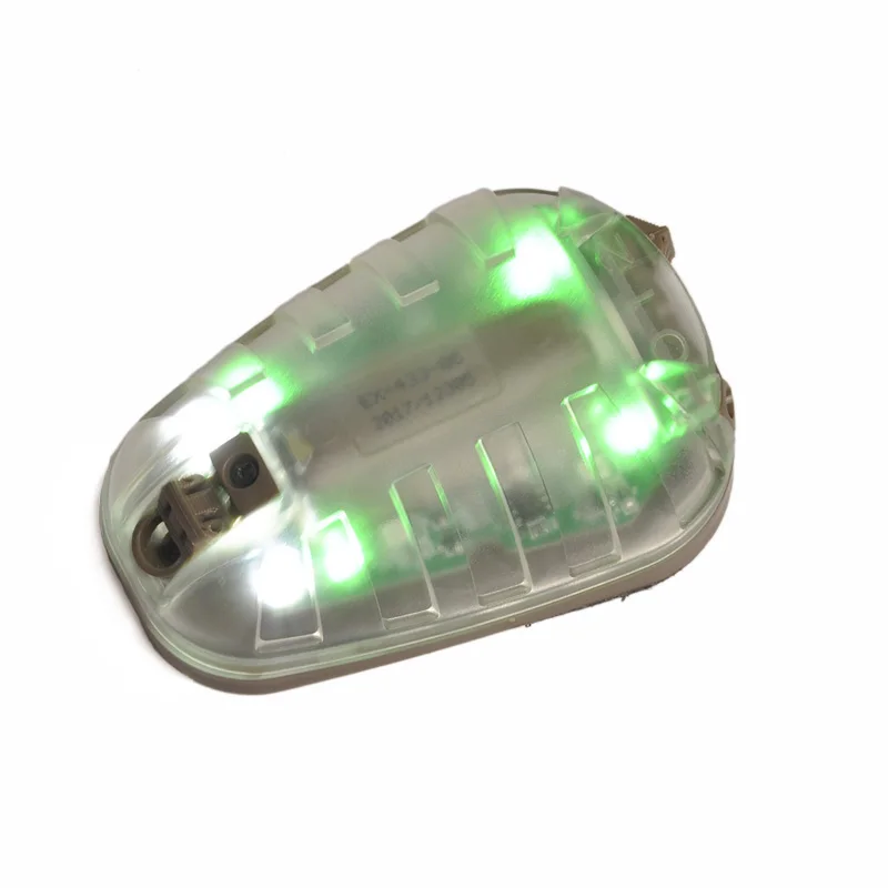 Element Airsoft HEL-STAR 6 сигнальный зеленый& IR или красный& IR светильник с волшебной лентой водонепроницаемый шлем лампы для выживания 8*5,5*3 см - Цвет: DE-GREEN