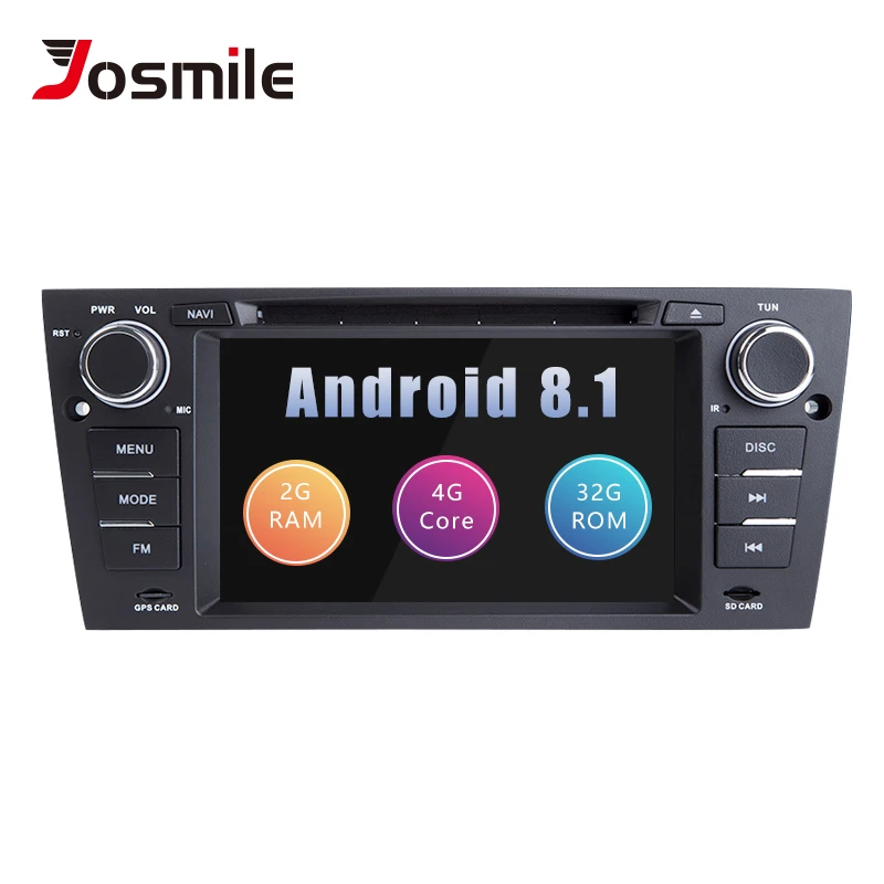 

Josmile AutoRadio1 Din Android 9.0 Car DVD Player For BMW E90/E91/E92/E93 Navigation 3 Series GPS Navigation Multimedia 2+32GB