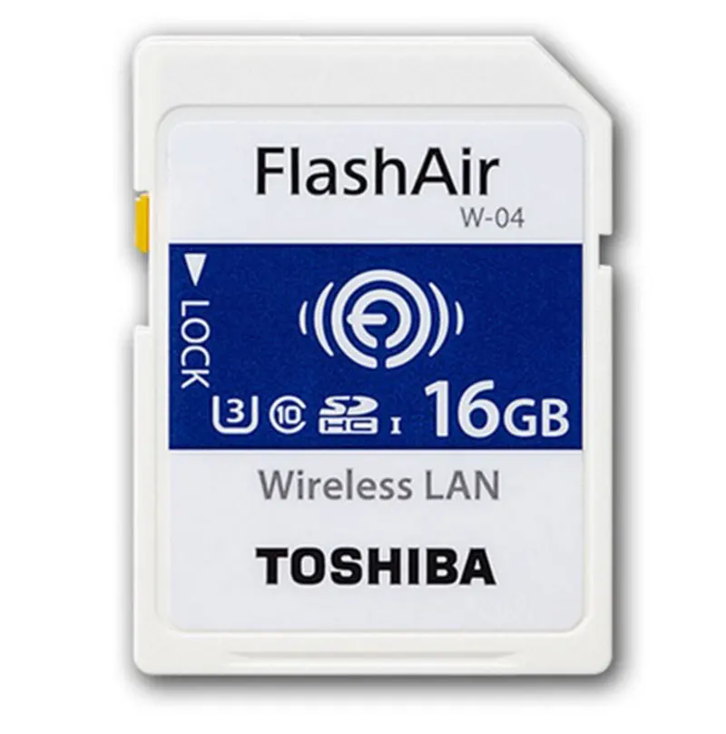 Toshiba wifi SD карта SDXC 16 Гб/32 ГБ/64 ГБ SDHC карта памяти U3 беспроводная wifi FlashAir W-04 класс 10 цифровая SD для камеры - Емкость: 16GB W04