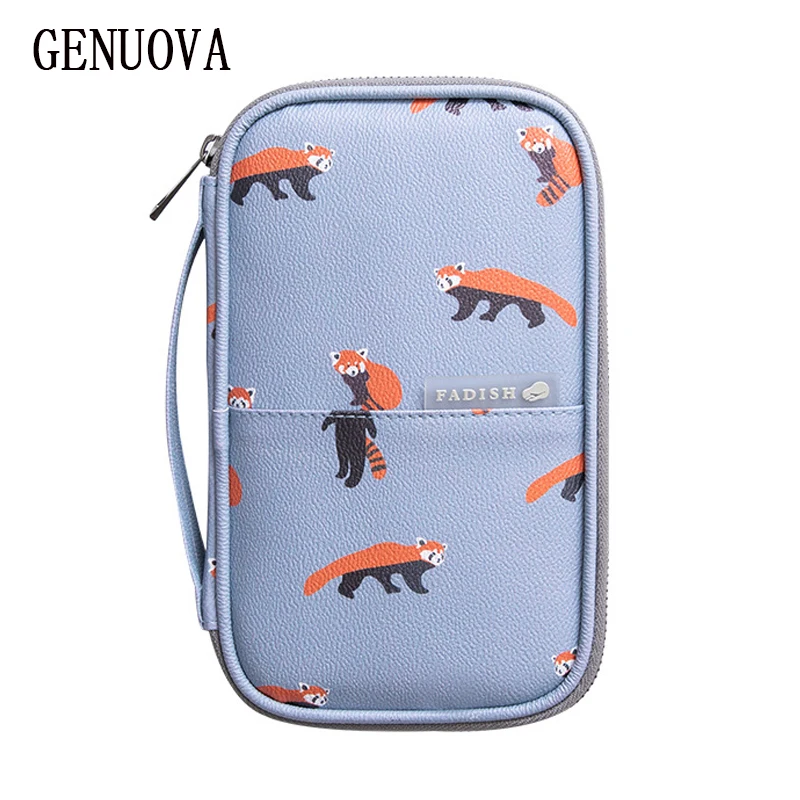 

High Quality Wallet Passport Cover Storage Package Document Holder Waterproof Multifunction Travel Zipper Personality Card Pack