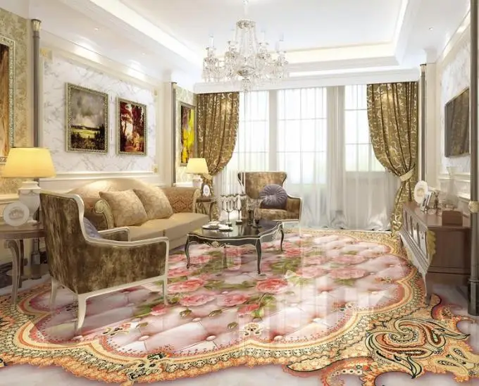 

European 3d flooring Marble relief mural wallpaper rose custom photo wallpaper