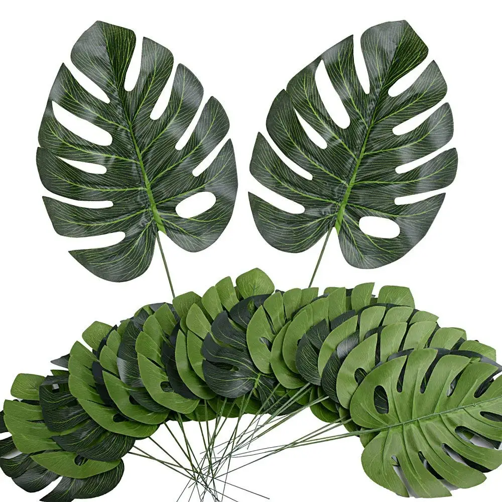 Fake Faux Artificial Tropical Palm Leaves for Home Kitchen Party