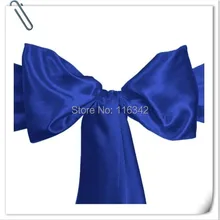 Горячая и горячая распродажа 100 шт/партия атласная крепежная створка стула бант свадебные украшения для вечеринки 17 см X 275 см Marious