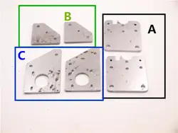 Обновления алюминий сплав козловой пластины комплект для Creality ENDER-4 3D принтеры шкив и шаговый двигатель Монтажная пластина