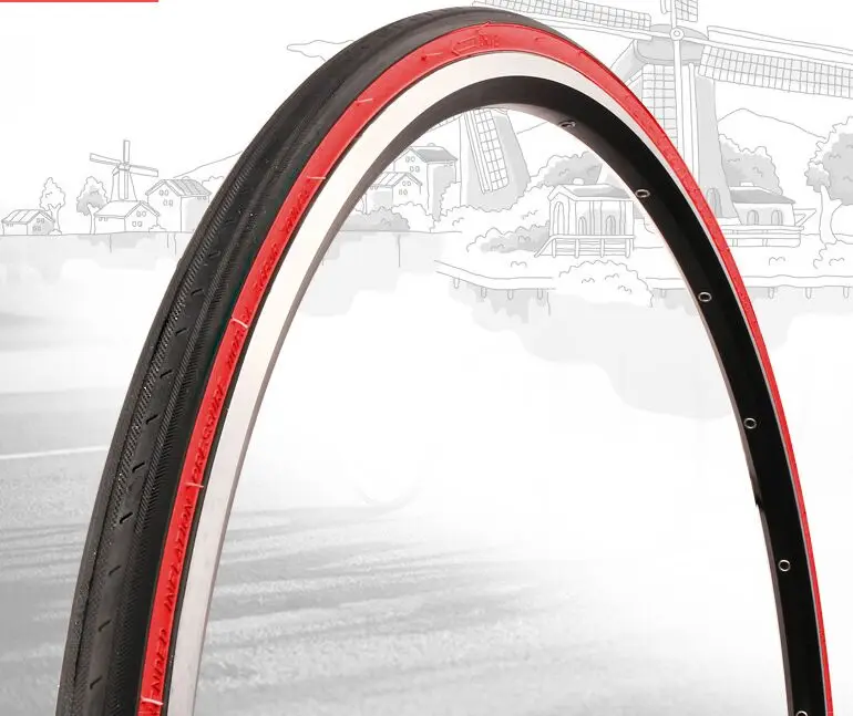 KENDA K191 велосипедные шины 700* 23C шины для шоссейных велосипедов 700C велосипедные шины pneu bicicleta Maxi запчасти 8 цветов - Цвет: Black-Red