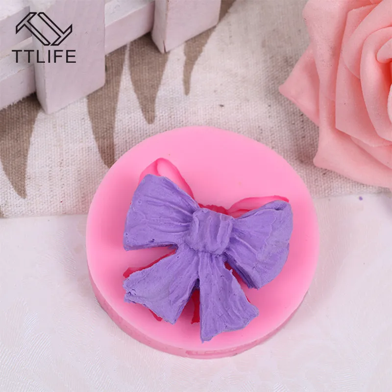TTLIFE лук в форме галстука DIY помадка силиконовая форма для украшения торта