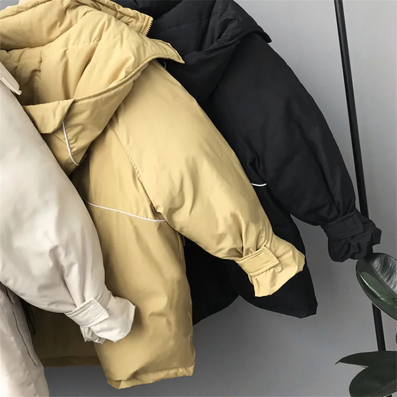 Winter Cotton Thicken women Coat 2018 Woman Jackets Cotton Padded Female Safari Style Hooded Coat Warm Jackets Female Parka 3320 (31)