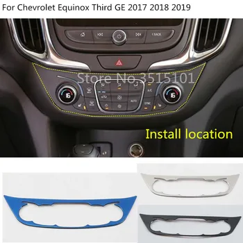 

Car Middle Console Central Control Navigation Air-Conditioner Volume Switch Trim For Chevrolet Equinox Third GE 2017 2018 2019