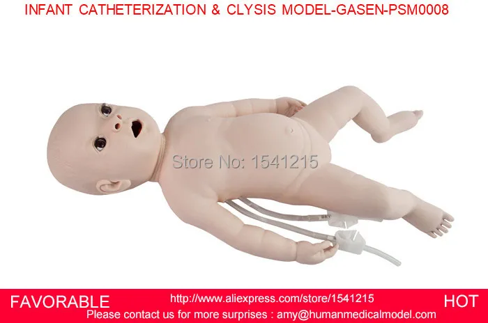 Модель ухода за младенцем/ребенком трахеостомия, модель ухода за детьми, Катетеризация и клизмы для младенцев MODEL-GASEN-PSM0008