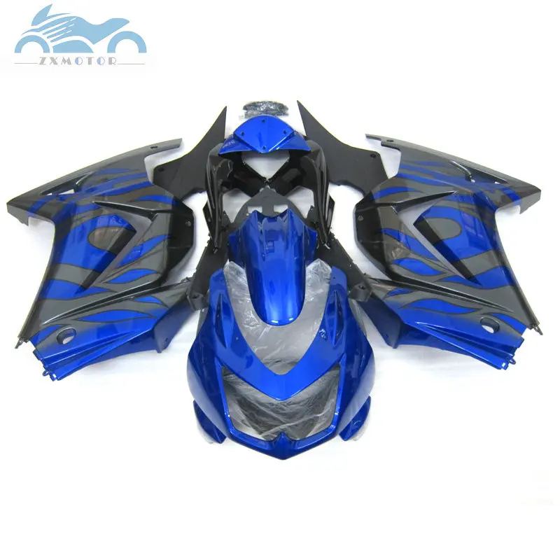 Injection mold fairings kit for KAWASAKI 2008-2014 Ninja250 ZX 250R motorcycle sport fairing kits EX250 08 09-14 blue gray parts Injection mold fairings kit for KAWASAKI 2008-2014 Ninja250 ZX 250R motorcycle sport fairing kits EX250 08 09-14 blue gray parts