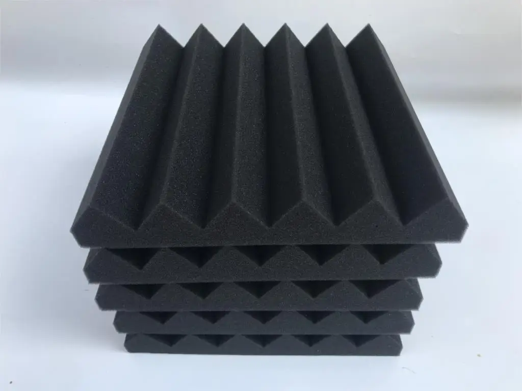 

Soundproofing Foam Acoustic Foam Sound Treatment Studio Room Absorption Wedge Tiles Polyurethane foam 3 x 3x 2.5cm