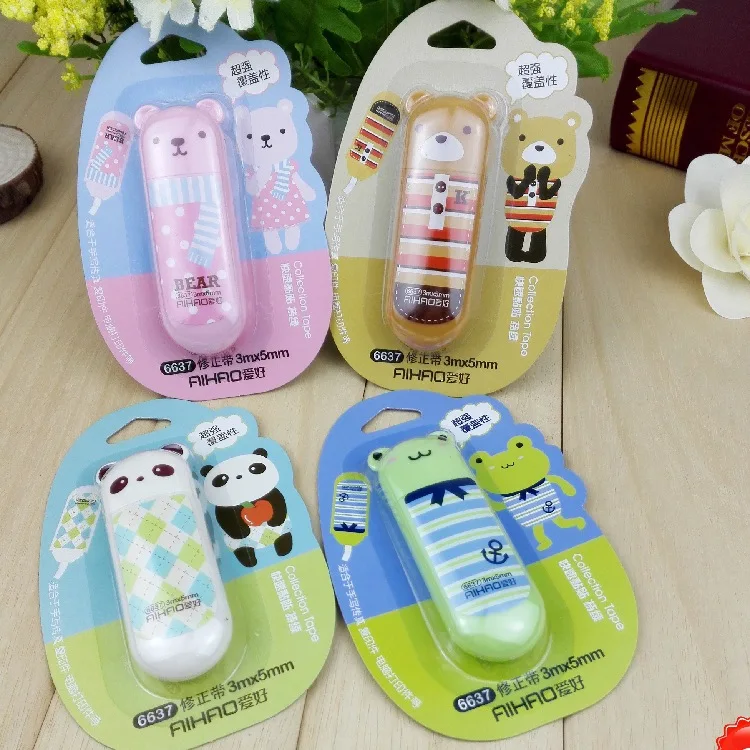 Cute Animal Correction Tape Material Escolar Kawaii Stationery Office School Suppliesin