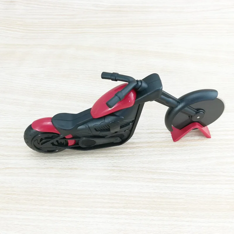 Motorcycle Pizza Cutter Wheel Stainless Steel Plastic Motorbike Roller Pizza Chopper Slicer E2S