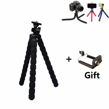 

High quality portable Octopus Tripod with Phone Holder adapter Mount Mini flexible tripod For GoPro Camera Phone xiaoyi DSLR
