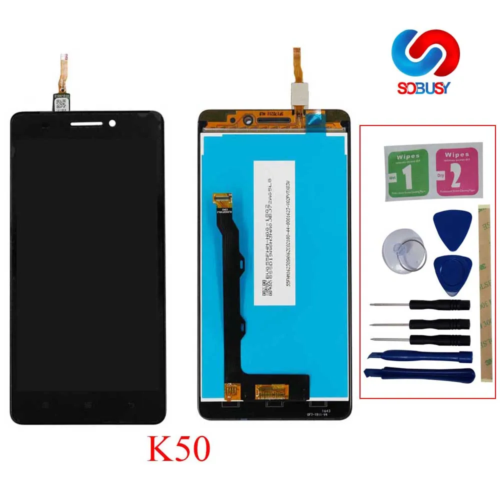 5 &quotЖК дисплей для Lenovo K50 T5 K3 Note LCD сенсорный экран дигитайзер сборка + рамка Замена