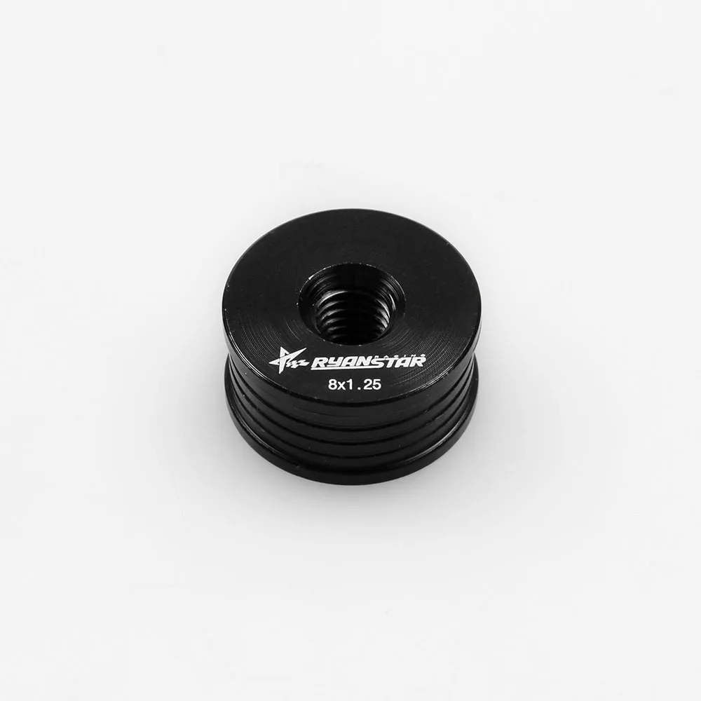 NEO CHROME SHIFT KNOB BOOT RETAINER//ADAPTER FOR MANUAL GEAR SHIFTER LEVER 8X1.25