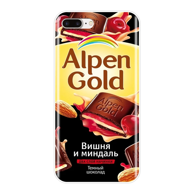 For iPhone 6 S 6S 7 8 X XR XS Max Case Silicone Funny Chocolate Russian Soft Cover For Apple iPhone 8 7 6S 6 S Plus Phone Case