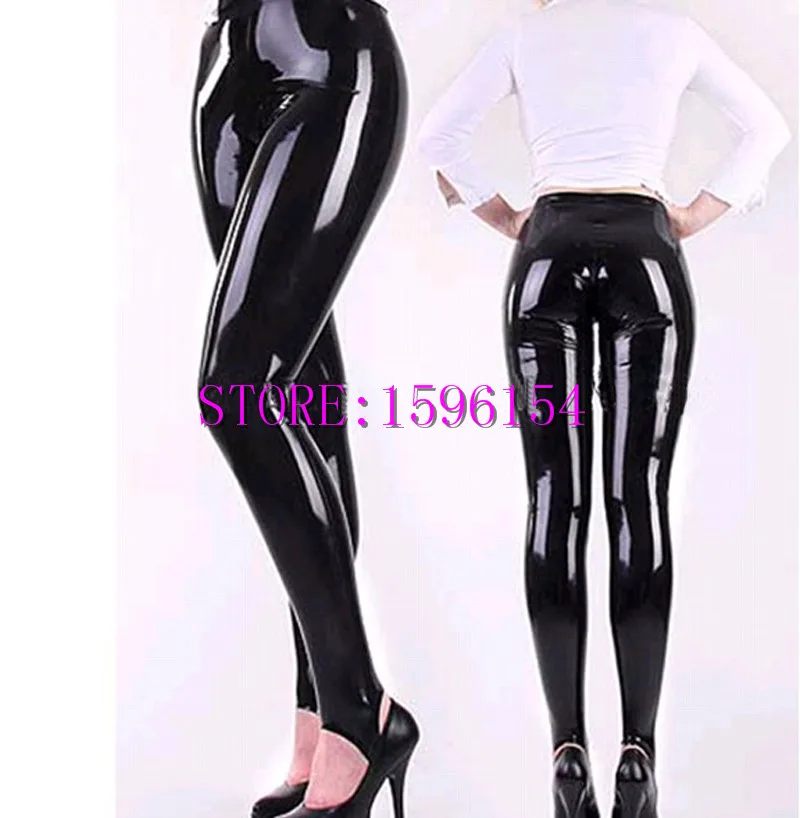 Модные черные латексные женские брюки колготки для ног брюки Фетиш эластичные леггинсы облегающие взрослые Подгонянные Большие размеры s-xxxl