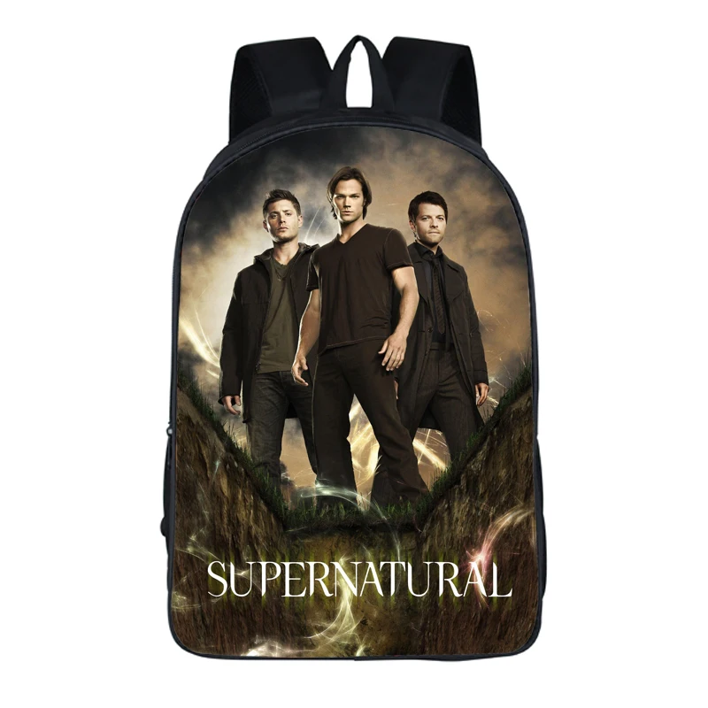 16 дюймов рюкзак Supernatural демон Охотник братья Винчестеры Сэм Дин дорожная сумка