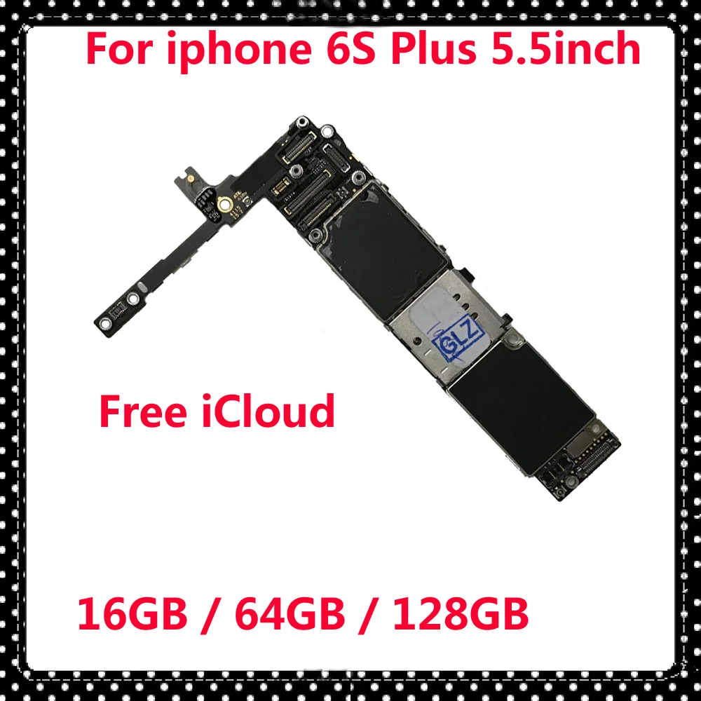 

16GB 64GB 128GB For iphone 6 S Plus NO iCloud IOS System Mainboard 100% Original motherboard for iphone 6S Plus without Touch ID