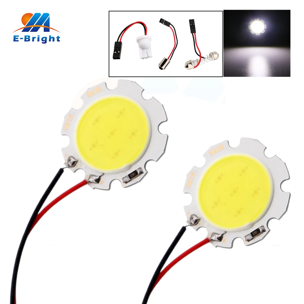 

4-200pcs 12V COB 6 SMD Led Panel Light Bulbs Car Indicator Reading Dome Lamp with Festoon T10 BA9S 3 Adapters Free Shipping