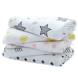 Муслиновое одеяльца для новорожденных детей хлопок мягкий материал младенческой ребенка многофункциональная упаковка пеленать марлевые