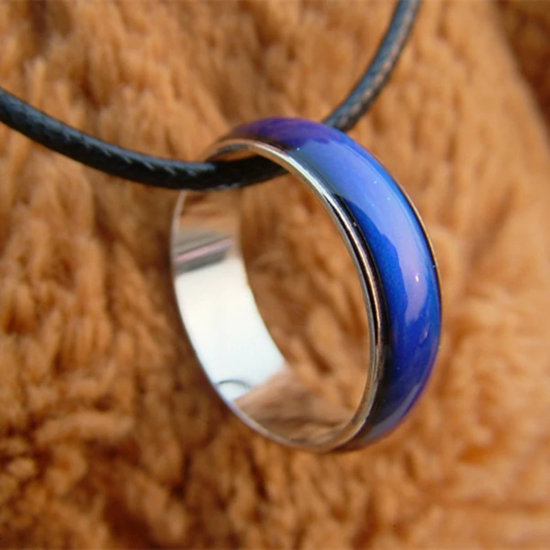 

Preety Retro Color Change Mood Ring Oval Emotion Feeling Changeable Ring for Lovers M-shine A10_20