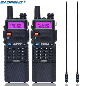 

2PCS Baofeng UV-5R 3800mah Walkie Talkie 5W Dual Band UHF 400-520MHz VHF 136-174MHz Two Way Radio Walkie Talkie+NA-771 Antenna