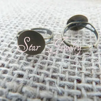 

12mm flat pad bronze plated adjustable ring base for glass bubble vial