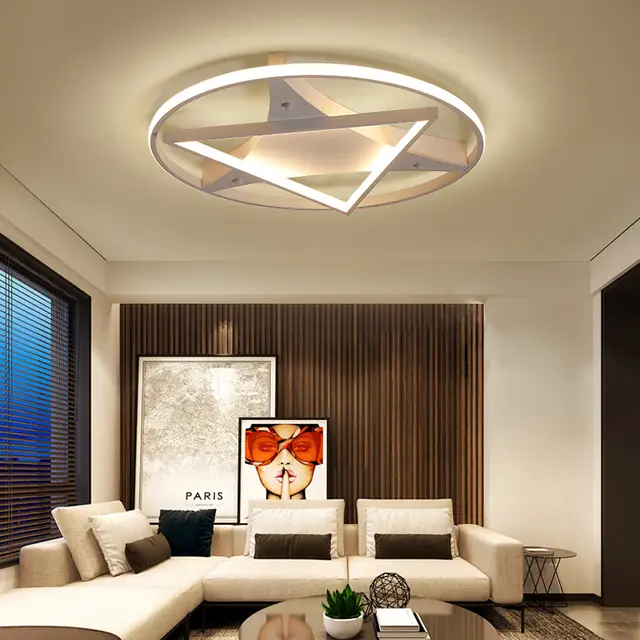 Us 82 5 25 Off Modern Round Metal Led Ceiling Lights For Bedroom Master Bedroom Guest Room Study Children S Room Remote Control Ceiling Lamp In