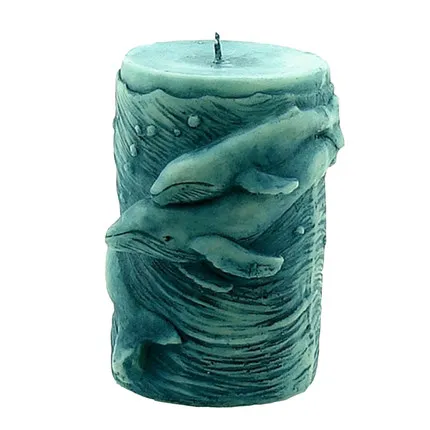 

3D Dolphin Shaped Handmade Soap Mold Silicon Animal Candle Mould Chocolate From Of Cake For Wedding