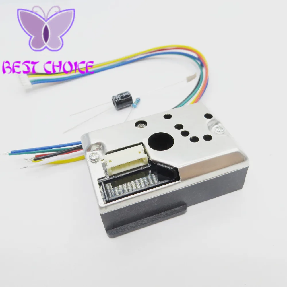 GP2Y1014AU0F Compact Optical Dust Sensor Compatible GP2Y1010AU0F GP2Y1010AUOF Smoke Particle With Cable | Инструменты