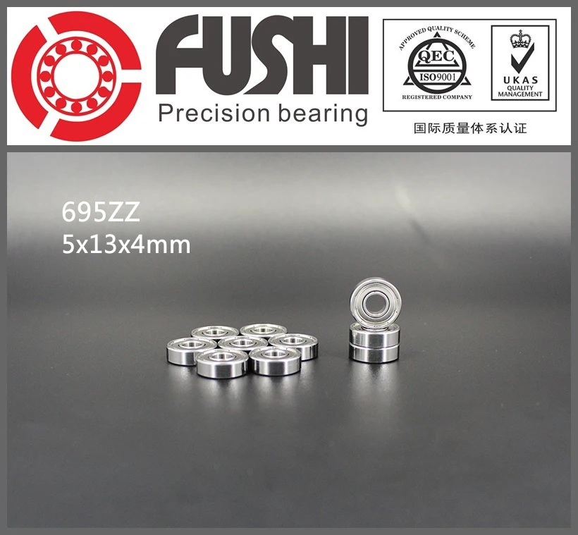 695ZZ Bearing ABEC-5 10PCS 5x13x4 MM Miniature 695Z Ball Bearings 619/5ZZ EMQ 695 Z3 V3 Quality 695ZZ Bearing ABEC-5 10PCS 5x13x4 MM Miniature 695Z Ball Bearings 619/5ZZ EMQ 695 Z3 V3 Quality