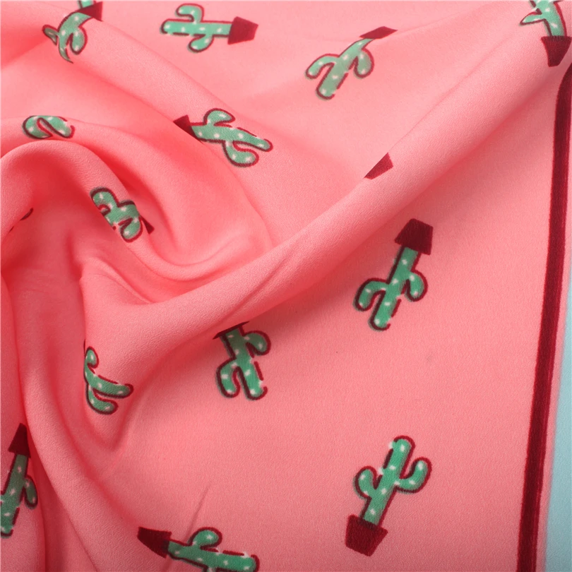Square Scarf For Women 2019 Spring Neckerchief Bandana Soft Polyester Cute Girl's Hair Neck Scarf Handkerchief Headband Female