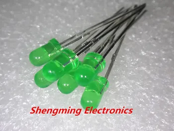 

1000pcs F3 3mm Green Round Superbright LED Light LED diffused