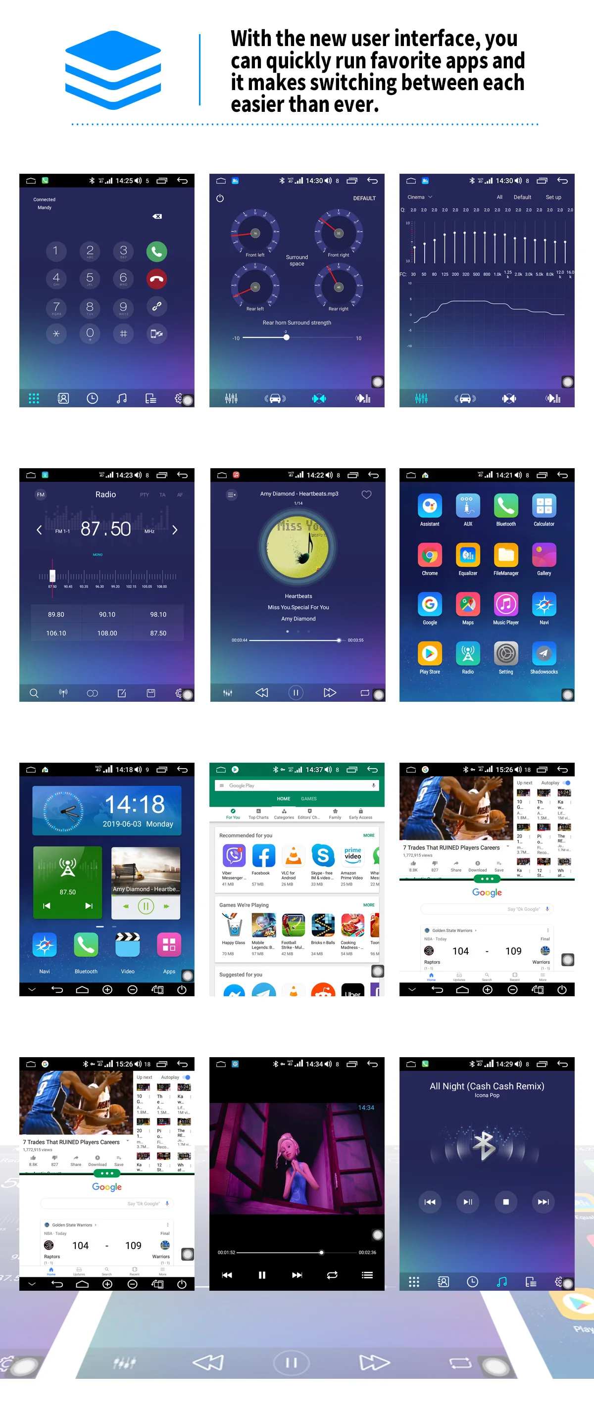 Clearance 9.7"Double 2 Din Android 8.1 Car Radio Stereo 4GB+64GB Vertical Screen Universal Head Unit GPS Multimedia Player Built-in 4G DSP 8