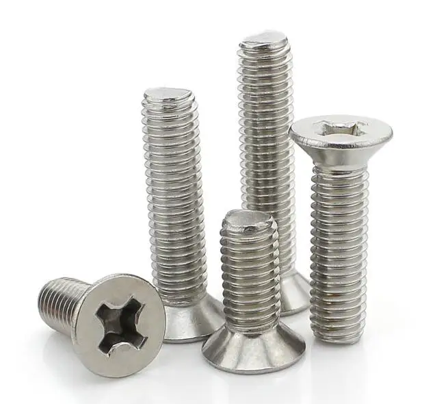 304 Stainless Steel Countersunk Head Phillips Screws / Phillips Flat